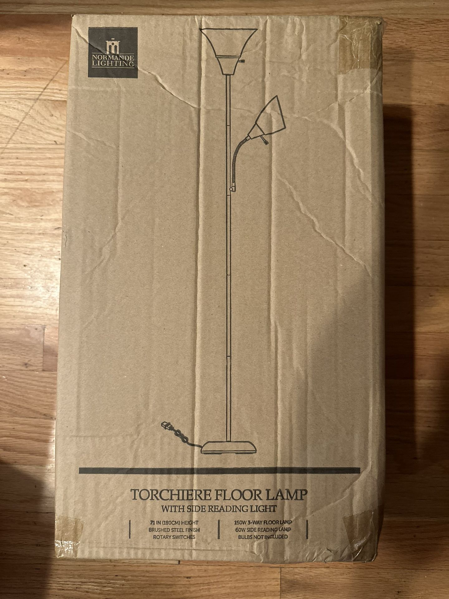 2 Torchiere Floor Lamps