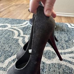Black Sparkly Heels