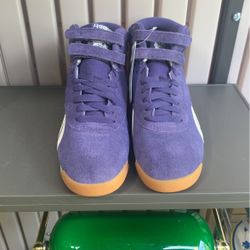 Reebok Purple Suede High Top Womens Shoes Size 7