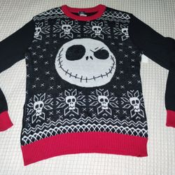 NEW The Nightmare Before Christmas Jack Skellington Ugly Christmas Sweater Kids XL