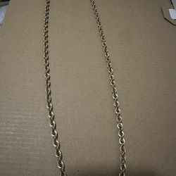 10k 6mm 24 Inch Rope Chain 