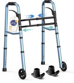 Narrow Walkers for Seniors, Folding Walker Small Space 350lbs (NIB)