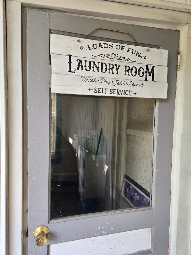 Hand Made Laundry Signs