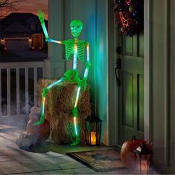 Member's Mark 5' Pre-Lit Color Changing Poseable Skeleton $29.99