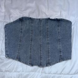 SHEIN Denim Corset Top 