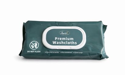 Premium Washcloths – Extra Soft & Gentle Pre-Moistened Wipes 