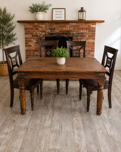 Beautiful handcrafted solid wood dining set