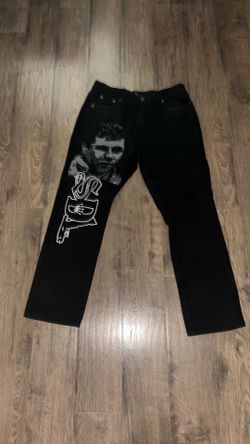 SDL pants black with el chapo design