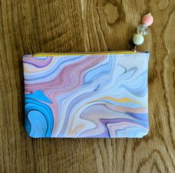 Ipsy Hand Bag Coin Purse Marble Design 
