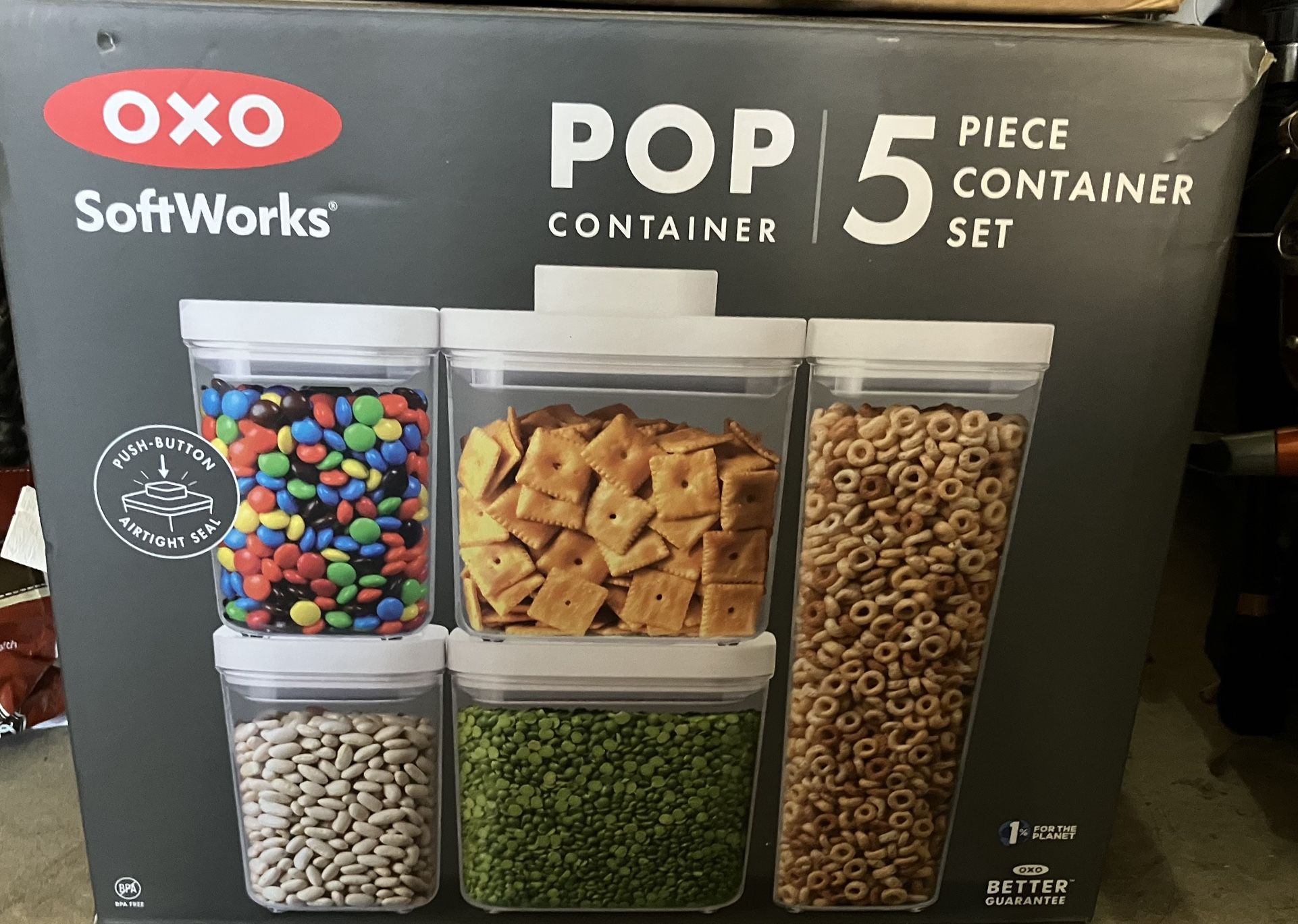 Brand New OXO Good Grips 5-Piece POP Container Set