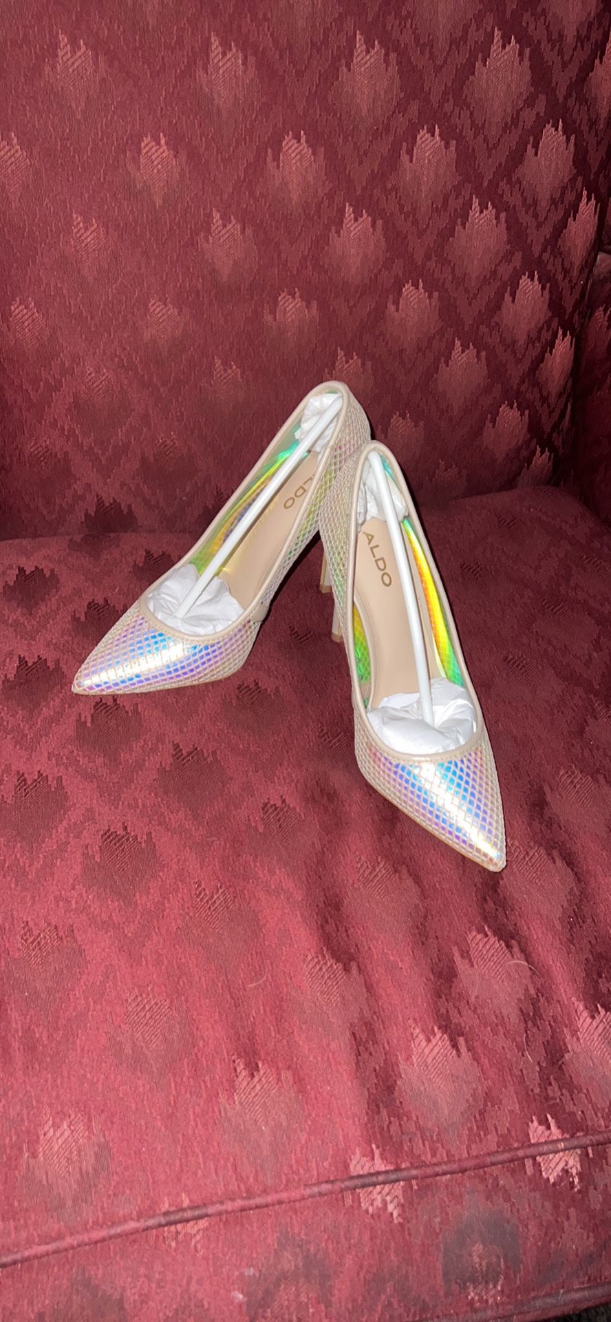 Aldo Iridescent Fishnet Stiletto Named ”Horelia”