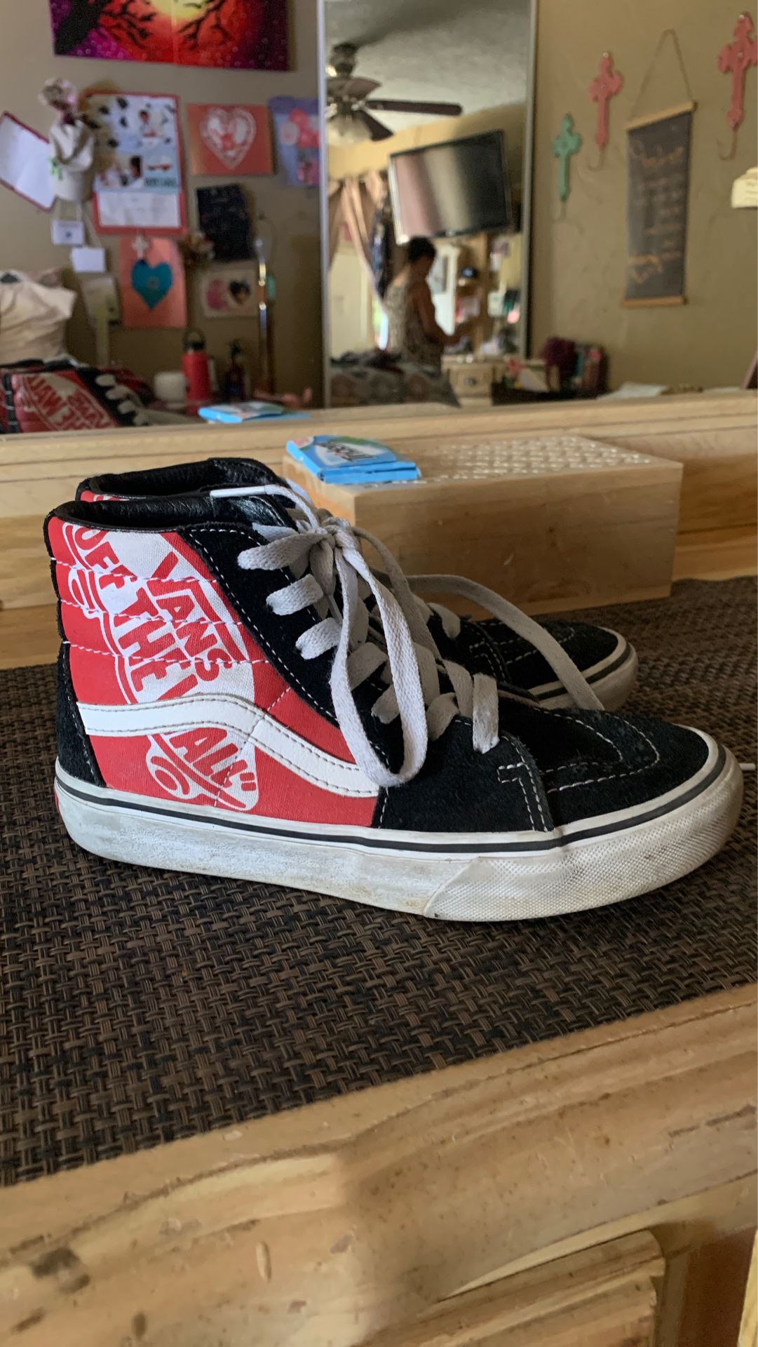 Vans - off the wall kids shoes size 3