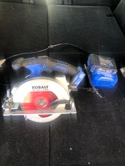 Saw circular saw kobalt with battery