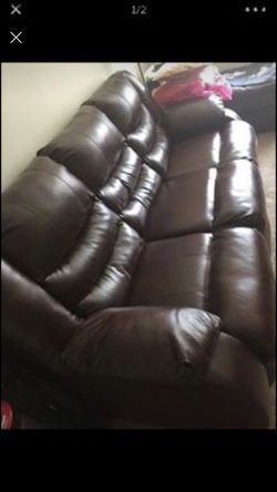 new sofa recliner and rec loveseat w/ console new packaged