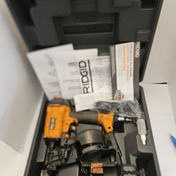 RIDGID COIL NAIL GUN R175RND PNEUMATIC  ROOFING NAILER TESTED WORKS GREAT