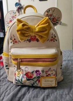 Disney loungefly Minnie floral mini backpack