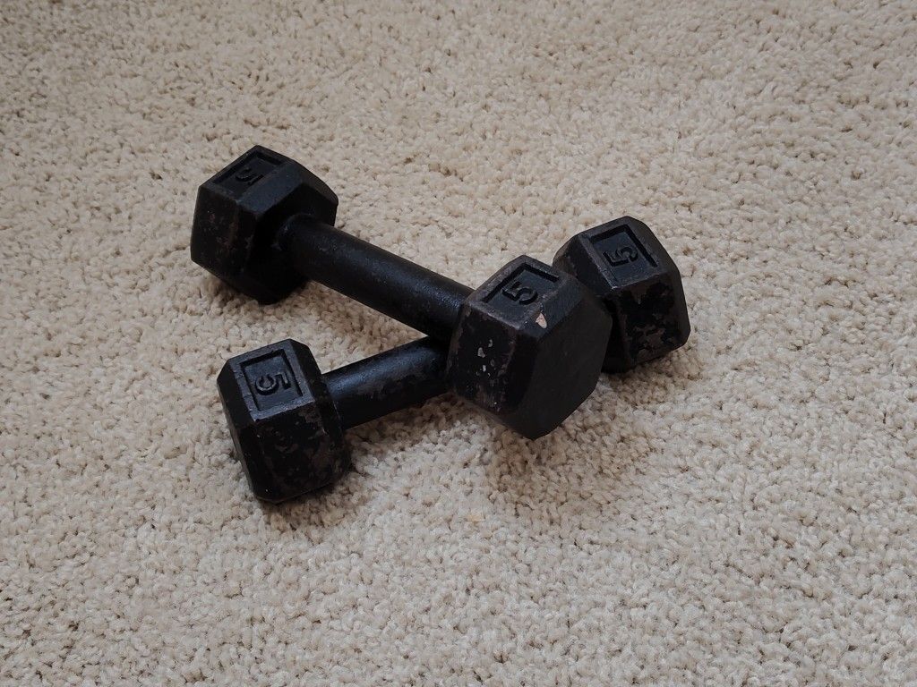 Dumbbells 5-lbs x2