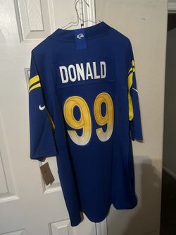 Nike Los Angeles Rams Aaron Donald blue jersey Size XL