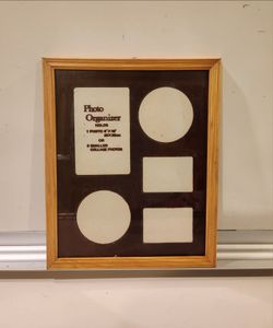 Wood Collage Photo Organizer Frame – 9" × 11"