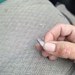 Tungsten With Silver Inlay And 1/4 Carat Diamonds Male Wedding Ring