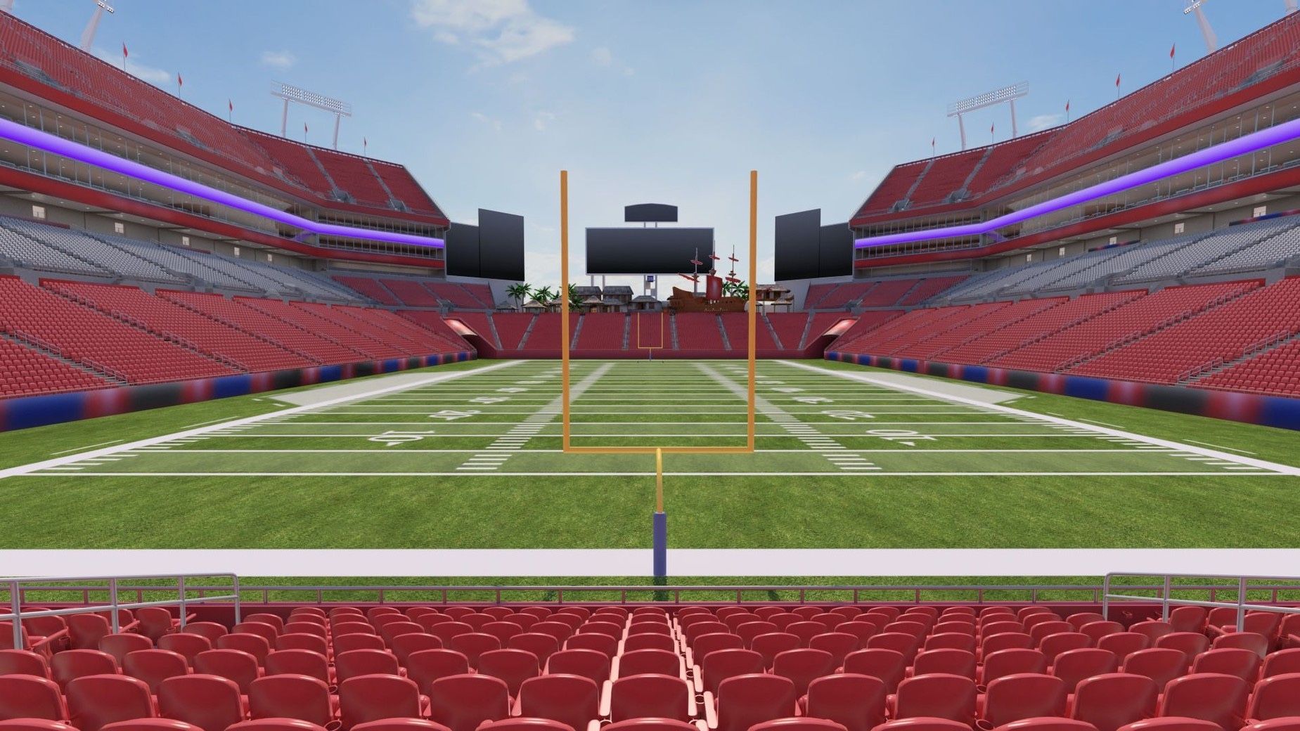 Bucs Vs Falcons section 123 row K + patio access (unlimited food/drink)