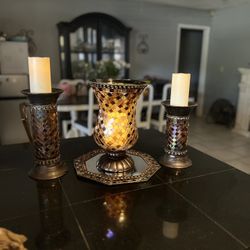 Globe Fusion Hurricane PartyLite Set