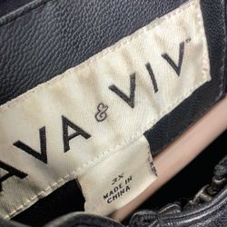 Ava And Viv PLeather Jacket 3xl