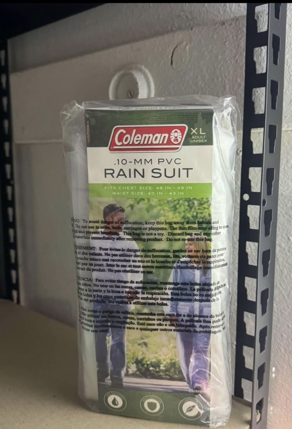   Coleman rain suit Impermeable para la lluvia talla xl 