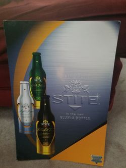 Stite Beer cardboard sign 13x19