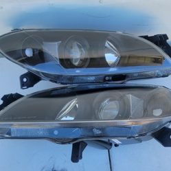 04-09 Mazda 3 Projector Headlights Luces Calaveras Micas Faros Focos Faroles