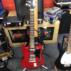 Silvertone Electric Guitar(RED)