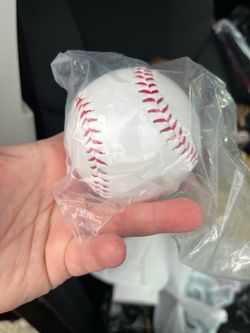 Real baseball solid with scripture