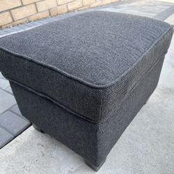 Charcoal Grey Ottoman