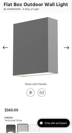 Sonneman Wall Sconces  - Textured gray (outdoor)