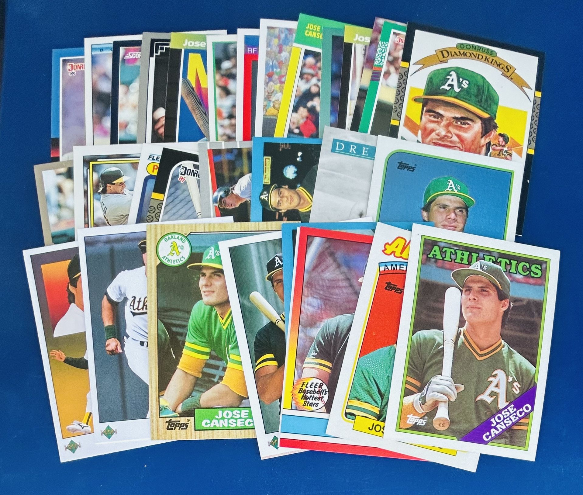 Jose Canseco Baseball Card Lot