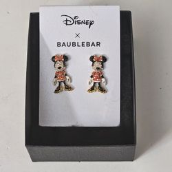 Brand New Disney x Baublebar Minnie Mouse Earrings