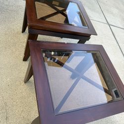 Glass Wood Tables 