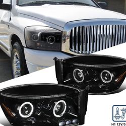 Dodge Ram Headlights Halo Style 