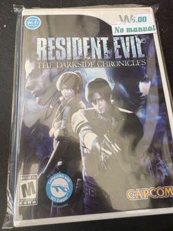 Nintendo Wii resident evil dark side chronicles video game