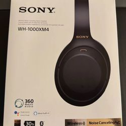 Sony WH-1000XM4 Over the Ear Wireless Headset - Black (Open Box)