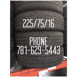 Used Tire For Sale 225/75/16 $35 each installed