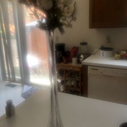 Glass Long Stem Vases 