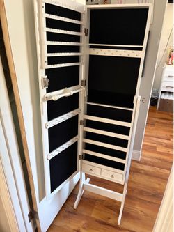 Jewelry Cabinet With Full Length Mirror