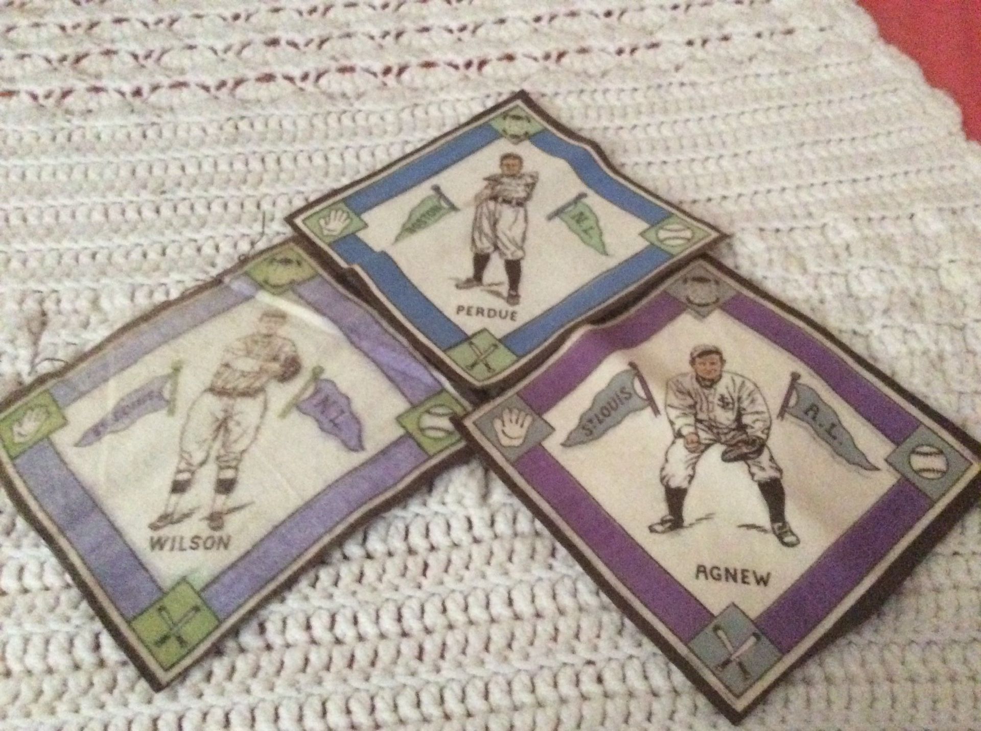 Vintage 1914 Baseball Felts