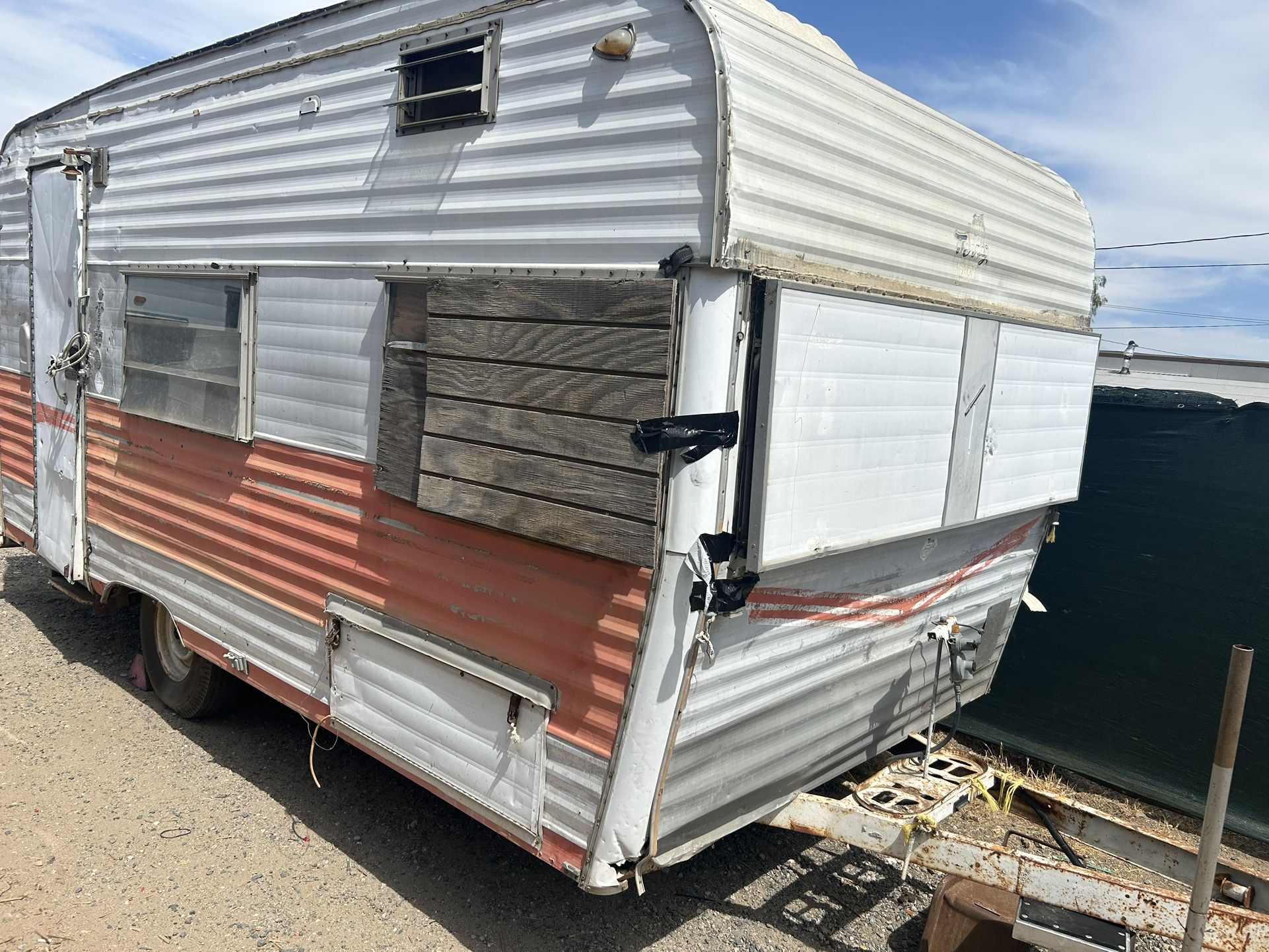 Terry Trailer around 20 foot long