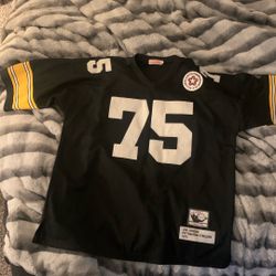 Joe Greene #75 Pittsburgh Steelers 1975 Mitchell & Ness Authentic Jersey Bicentennial