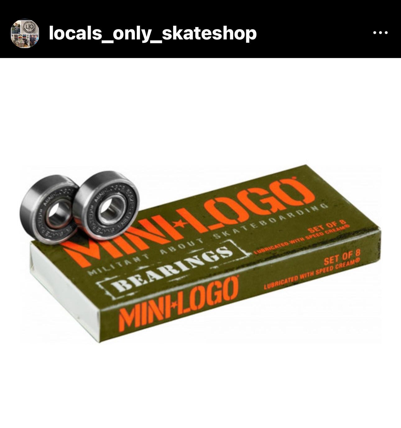 Mini Logo Skateboard Bearings $10