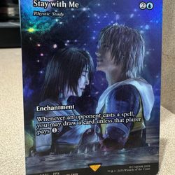 "Stay With Me" Foiled Rhystic Study Mtg
