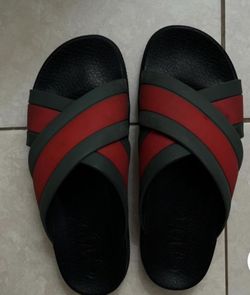 Gucci cross slides