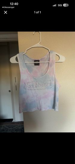 Large Von Dutch cropped tank top